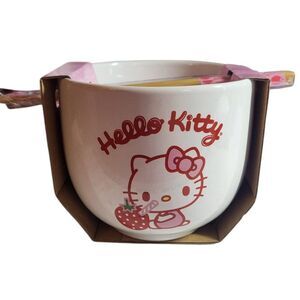 Hello Kitty® Ceramic Bowl With Chopsticks